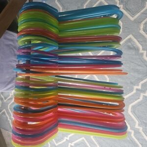 Colorful Plastic Hangers Set